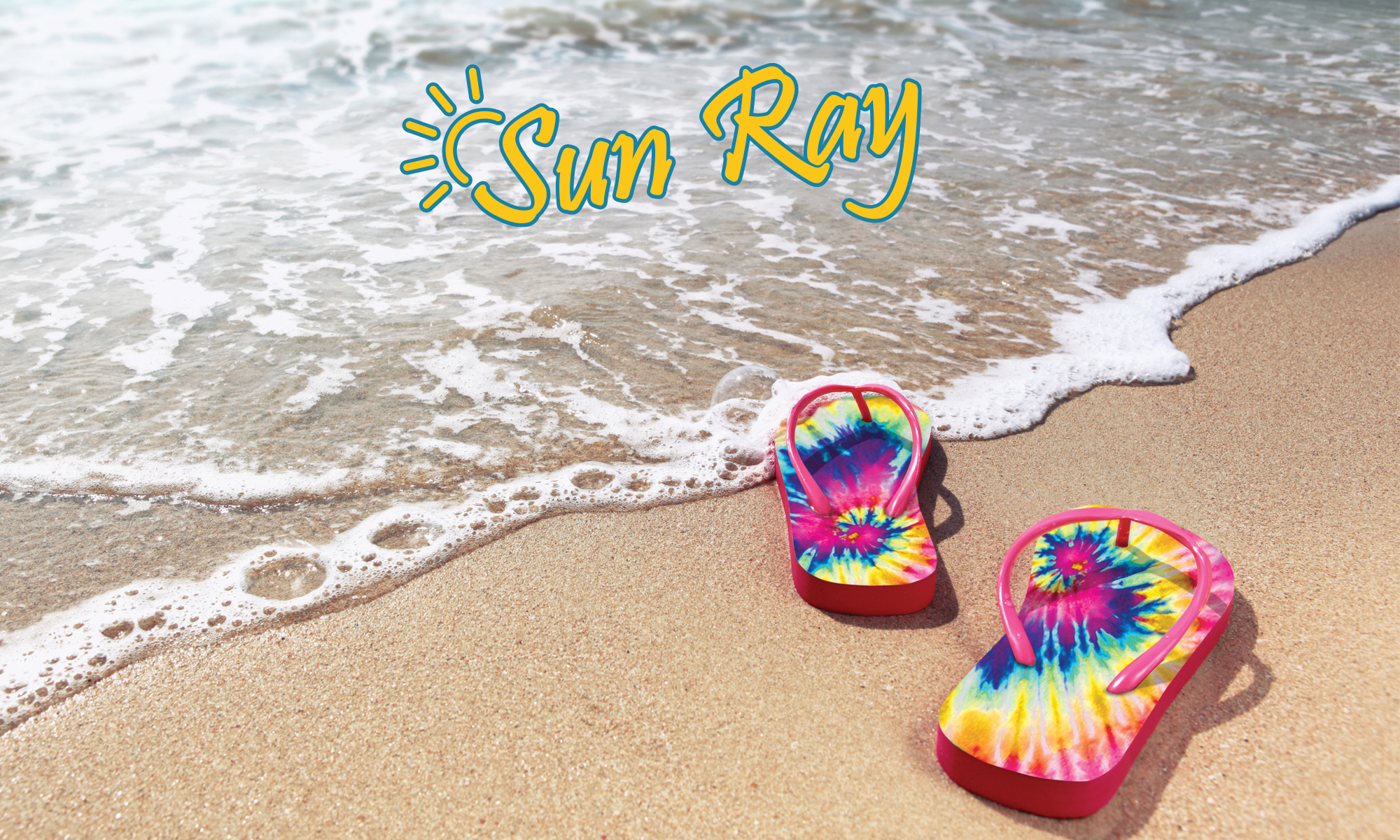 sun ray flip flops